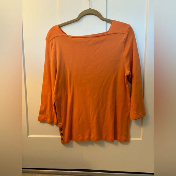 Chicos Women’s The Ultimate Tee Orange Size L - Picture 3 of 3